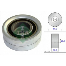 532 0582 10 INA Паразитный / Ведущий ролик, зубчатый ремень