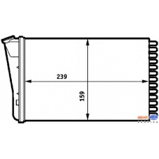 8FH 351 313-291 HELLA Теплообменник, отопление салона