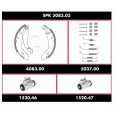 SPK 3083.03 REMSA Комплект тормозов, барабанный тормозной механизм
