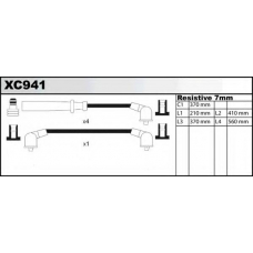 XC941 QUINTON HAZELL Комплект проводов зажигания