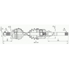 DRS6159.00 OPEN PARTS Приводной вал