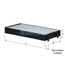 LA 221/S MAHLE Фильтр, воздух во внутренном пространстве