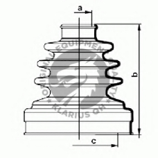 QJB1016 QH Benelux Комплект пылника, приводной вал