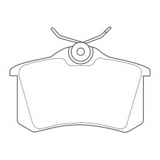 WBP20961D WAGNER LOCKHEED Комплект тормозных колодок, дисковый тормоз