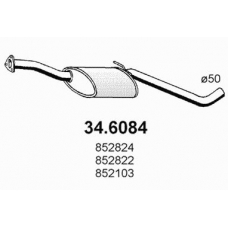 34.6084 ASSO Средний глушитель выхлопных газов