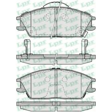05P1222 LPR Комплект тормозных колодок, дисковый тормоз