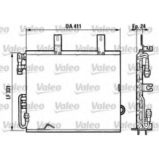 816873 VALEO Конденсатор, кондиционер