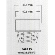 8620 1591 TRISCAN Термостат, охлаждающая жидкость