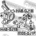 HAB-GJ1B FEBEST Подвеска, рычаг независимой подвески колеса