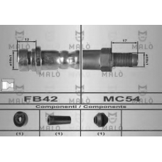 80267 Malo Тормозной шланг