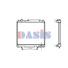 140091N AKS DASIS Радиатор, охлаждение двигателя