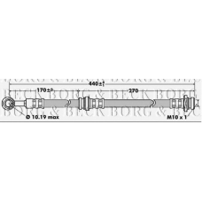 BBH7523 BORG & BECK Тормозной шланг