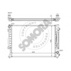 021341C SOMORA Радиатор, охлаждение двигателя
