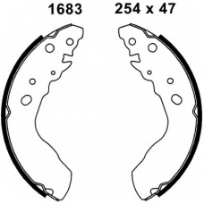 01683 BSF Комплект тормозных колодок