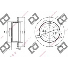 BD1361 DJ PARTS Тормозной диск