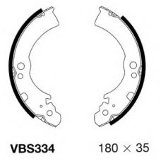VBS334 MOTAQUIP Комплект тормозных колодок
