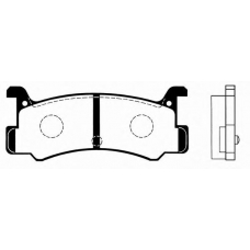J PP-303AF JAPANPARTS Комплект тормозных колодок, дисковый тормоз