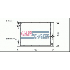 1420041 KUHLER SCHNEIDER Радиатор, охлаждение двигател