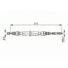 1 987 477 149 BOSCH Трос, стояночная тормозная система