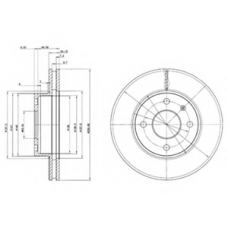 BG2339 DELPHI Тормозной диск