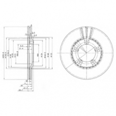 BG3071 DELPHI Тормозной диск