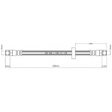 VBH529 MOTAQUIP Тормозной шланг