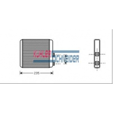 0690021 KUHLER SCHNEIDER Теплообменник, отопление салона