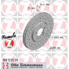 100.1235.70 ZIMMERMANN Тормозной диск