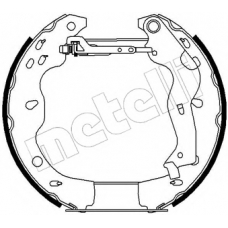 51-0201 METELLI Комплект тормозных колодок