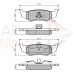 ADB01100 COMLINE Комплект тормозных колодок, дисковый тормоз