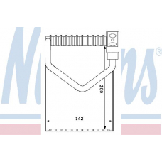 92172 NISSENS Испаритель, кондиционер