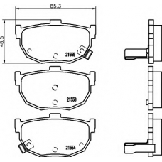 8DB 355 006-411 HELLA Комплект тормозных колодок, дисковый тормоз