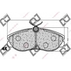 BP1089 DJ PARTS Комплект тормозных колодок, дисковый тормоз