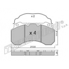 604.0 TRUSTING Комплект тормозных колодок, дисковый тормоз
