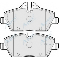 PAD1443 APEC Комплект тормозных колодок, дисковый тормоз