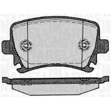 363916060601 MAGNETI MARELLI Комплект тормозных колодок, дисковый тормоз