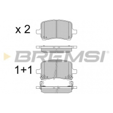 BP3566 BREMSI Комплект тормозных колодок, дисковый тормоз