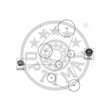 SK-1424 OPTIMAL Комплект ремня ГРМ