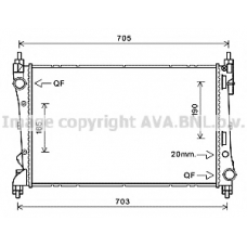 FTA2449 AVA Радиатор, охлаждение двигателя