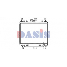 140770N AKS DASIS Радиатор, охлаждение двигателя