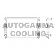 103864 AUTOGAMMA Радиатор, охлаждение двигателя