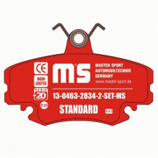 13-0463-2834-2-SET-MS MASTER-SPORT Комплект тормозных колодок, дисковый тормоз