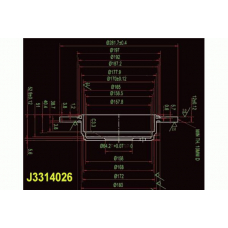 J3314026 NIPPARTS Тормозной диск