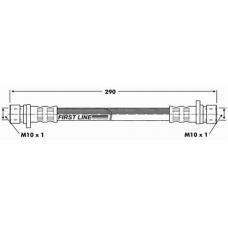 FBH6696 FIRST LINE Тормозной шланг