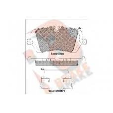 RB2120 R BRAKE Комплект тормозных колодок, дисковый тормоз