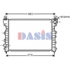 370044N AKS DASIS Радиатор, охлаждение двигателя