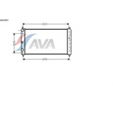 SAA2003 AVA Радиатор, охлаждение двигателя