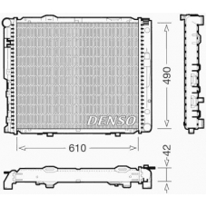 DRM17033 DENSO Радиатор, охлаждение двигателя