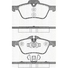 8110 17017 TRISCAN Комплект тормозных колодок, дисковый тормоз