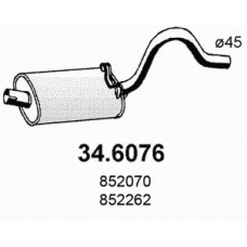 34.6076 ASSO Средний глушитель выхлопных газов